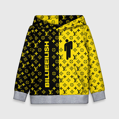 Детская толстовка BILLIE EILISH x LV Yellow / 3D-Меланж – фото 1