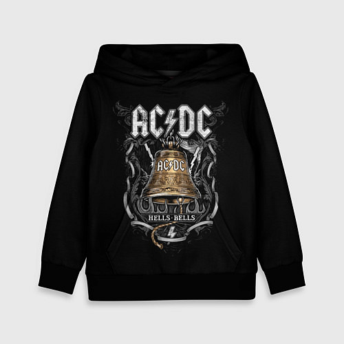 Детская толстовка ACDC - hells bells / 3D-Черный – фото 1