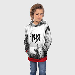 Толстовка-худи детская АРИЯ, цвет: 3D-красный — фото 2