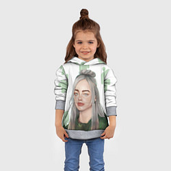 Толстовка-худи детская Billie Eilish, цвет: 3D-меланж — фото 2