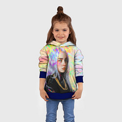 Толстовка-худи детская Billie Eilish, цвет: 3D-синий — фото 2