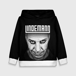 Толстовка-худи детская LINDEMANN, цвет: 3D-белый