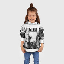 Толстовка-худи детская LINDEMANN: Black Fire, цвет: 3D-белый — фото 2