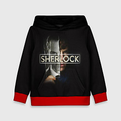 Толстовка-худи детская Sherlock, цвет: 3D-красный