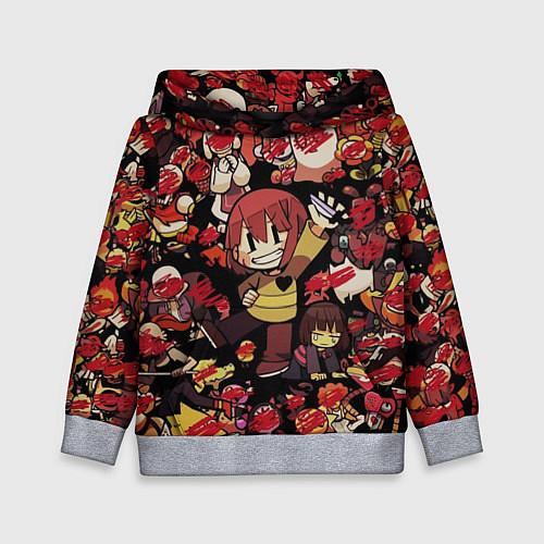 Детская толстовка UNDERTALE CHARA / 3D-Меланж – фото 1