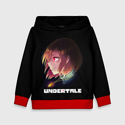 Толстовка-худи детская UNDERTALE, цвет: 3D-красный