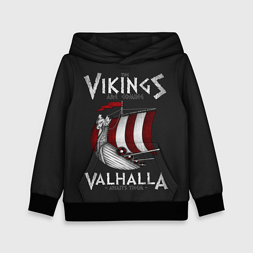 Детская толстовка Vikings Valhalla / 3D-Черный – фото 1