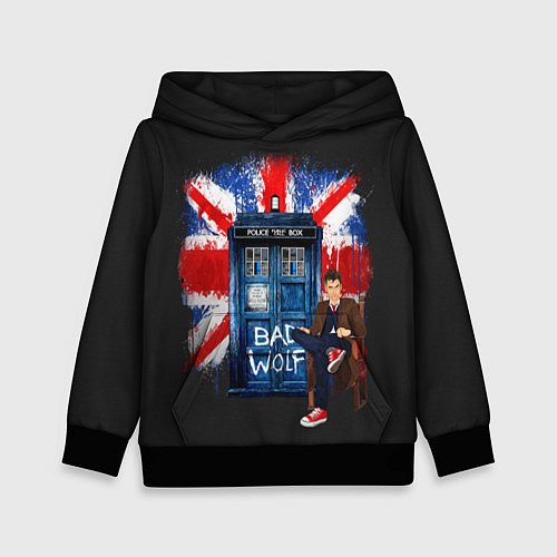 Детская толстовка Doctor Who: Bad Wolf / 3D-Черный – фото 1