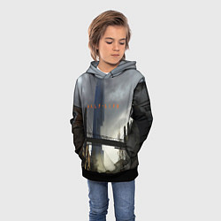 Толстовка-худи детская HALF LIFE, цвет: 3D-черный — фото 2