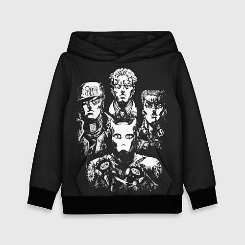 Детская толстовка JoJo Bizarre Adventure / 3D-Черный – фото 1