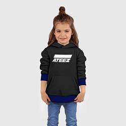 Толстовка-худи детская ATEEZ, цвет: 3D-синий — фото 2