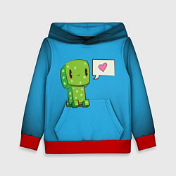 Толстовка-худи детская MINECRAFT, цвет: 3D-красный