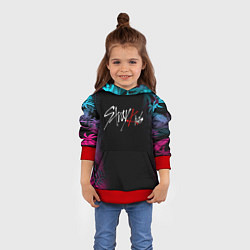 Толстовка-худи детская STRAY KIDS, цвет: 3D-красный — фото 2