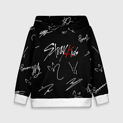 Толстовка-худи детская STRAY KIDS, цвет: 3D-белый