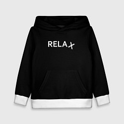 Толстовка-худи детская Relax 1, цвет: 3D-белый