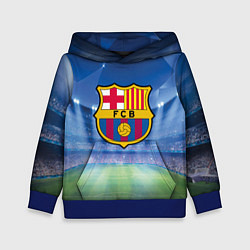 Толстовка-худи детская FC Barcelona, цвет: 3D-синий