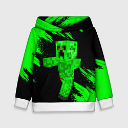 Толстовка-худи детская MINECRAFT, цвет: 3D-белый