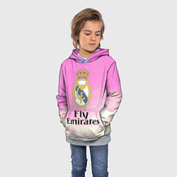 Толстовка-худи детская Реал Мадрид, цвет: 3D-меланж — фото 2