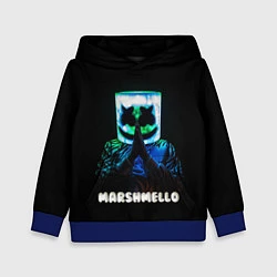 Толстовка-худи детская Marshmello, цвет: 3D-синий