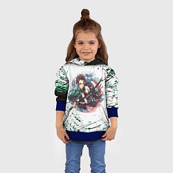 Толстовка-худи детская KIMETSU NO YAIBA, цвет: 3D-синий — фото 2