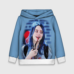 Толстовка-худи детская BILLIE EILISH, цвет: 3D-белый