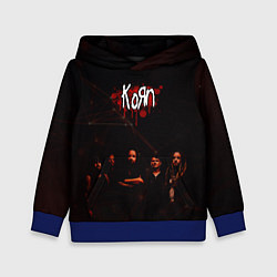 Толстовка-худи детская Korn, цвет: 3D-синий