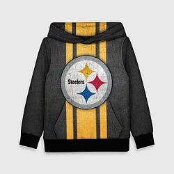 Толстовка-худи детская Pittsburgh Steelers, цвет: 3D-черный