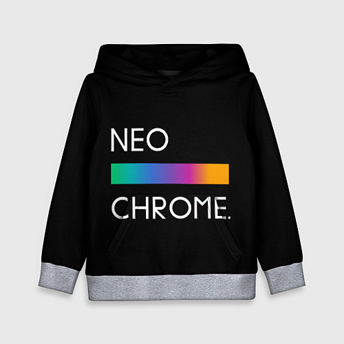 Детская толстовка NEO CHROME / 3D-Меланж – фото 1