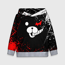Толстовка-худи детская MONOKUMA, цвет: 3D-меланж