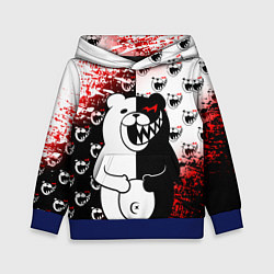 Толстовка-худи детская MONOKUMA, цвет: 3D-синий