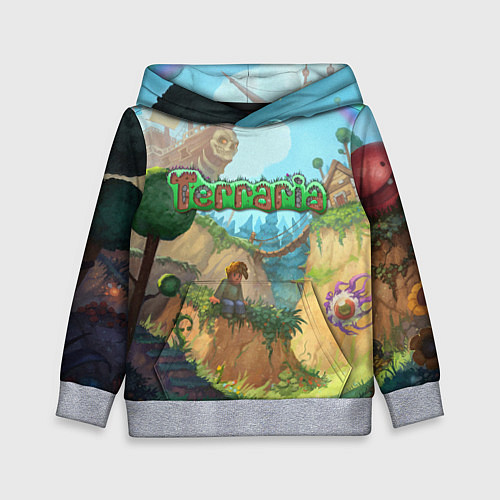 Детская толстовка Terraria / 3D-Меланж – фото 1
