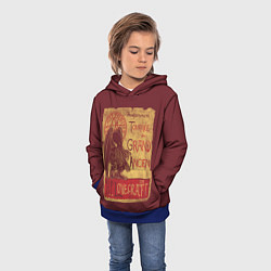 Толстовка-худи детская Cthulhu, цвет: 3D-синий — фото 2