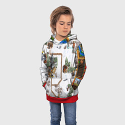 Толстовка-худи детская Heroes of Might and Magic, цвет: 3D-красный — фото 2