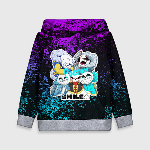 Детская толстовка UNDERTALE / 3D-Меланж – фото 1