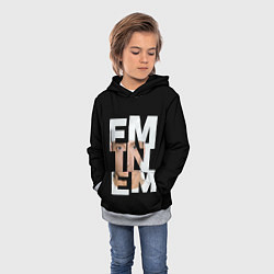 Толстовка-худи детская Eminem, цвет: 3D-меланж — фото 2