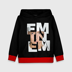 Толстовка-худи детская Eminem, цвет: 3D-красный