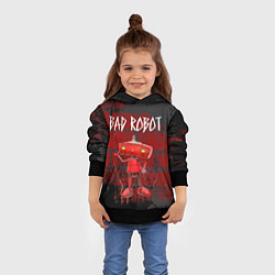 Толстовка-худи детская Bad Robot, цвет: 3D-черный — фото 2