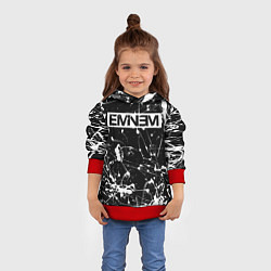 Толстовка-худи детская Eminem, цвет: 3D-красный — фото 2