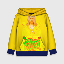 Толстовка-худи детская BILLIE EILISH, цвет: 3D-синий