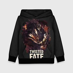 Толстовка-худи детская Twisted Fate, цвет: 3D-черный