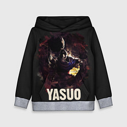 Толстовка-худи детская Yasuo, цвет: 3D-меланж