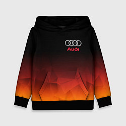 Толстовка-худи детская AUDI, цвет: 3D-черный