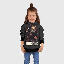 Толстовка-худи детская Wukong, цвет: 3D-черный — фото 2