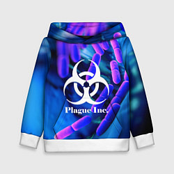 Толстовка-худи детская PLAGUE INC, цвет: 3D-белый