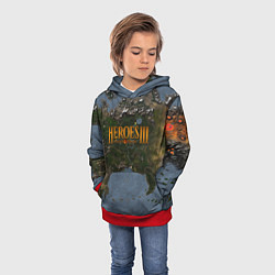 Толстовка-худи детская ГЕРОИ 3, цвет: 3D-красный — фото 2