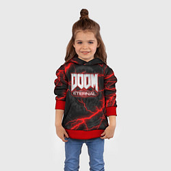 Толстовка-худи детская DOOM ETERNAL, цвет: 3D-красный — фото 2