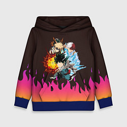 Детская толстовка MY HERO ACADEMIA разноцветное пламя