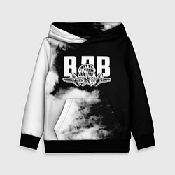 Толстовка-худи детская ВДВ, цвет: 3D-черный