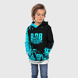 Толстовка-худи детская ВДВ, цвет: 3D-белый — фото 2