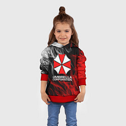 Толстовка-худи детская UMBRELLA CORP, цвет: 3D-красный — фото 2